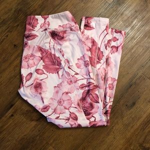 Lularoe Floral Jordan Leggings Size XL